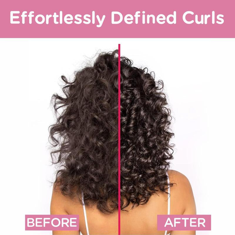 Curly Hair Brush, Curl Defining Brush with Soft Boar Bristlesdetangling Tangled Glides, Wide-Teeth Design Effortlesslyshaping & Defining Curls, Curling Definer for Wet & Dry Hair(Pink)